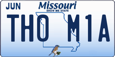 MO license plate TH0M1A