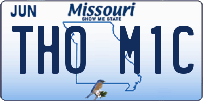 MO license plate TH0M1C