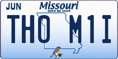 MO license plate TH0M1I