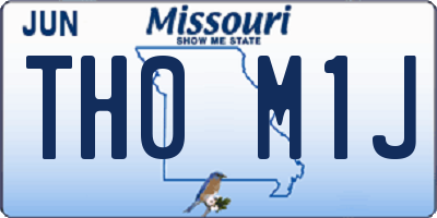 MO license plate TH0M1J
