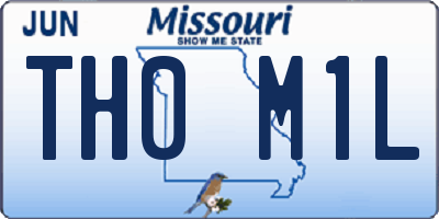 MO license plate TH0M1L