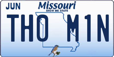 MO license plate TH0M1N