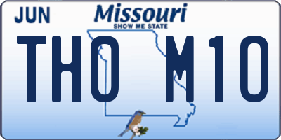 MO license plate TH0M1O
