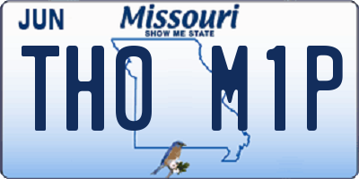 MO license plate TH0M1P