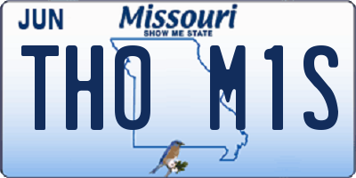 MO license plate TH0M1S