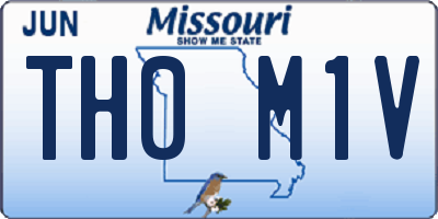 MO license plate TH0M1V