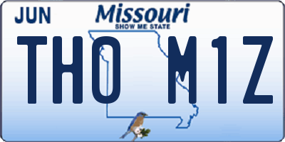 MO license plate TH0M1Z