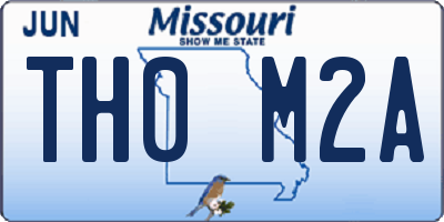 MO license plate TH0M2A