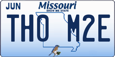 MO license plate TH0M2E