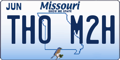 MO license plate TH0M2H