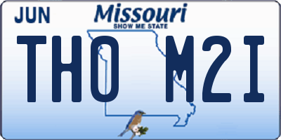 MO license plate TH0M2I