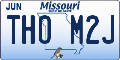 MO license plate TH0M2J