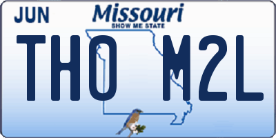 MO license plate TH0M2L
