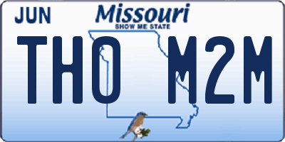 MO license plate TH0M2M