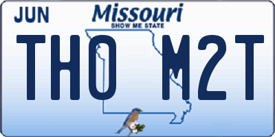 MO license plate TH0M2T