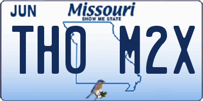 MO license plate TH0M2X