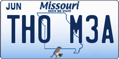 MO license plate TH0M3A