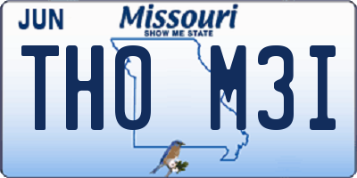 MO license plate TH0M3I