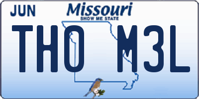 MO license plate TH0M3L