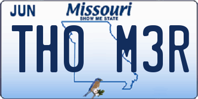 MO license plate TH0M3R