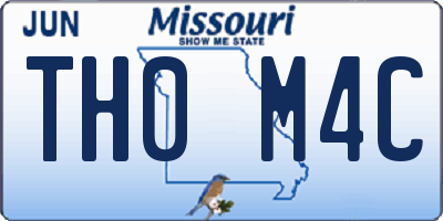 MO license plate TH0M4C