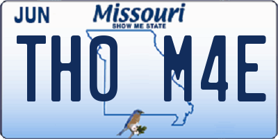 MO license plate TH0M4E