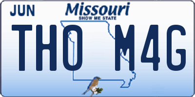 MO license plate TH0M4G