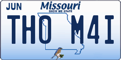 MO license plate TH0M4I