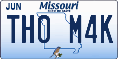 MO license plate TH0M4K