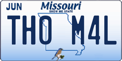 MO license plate TH0M4L