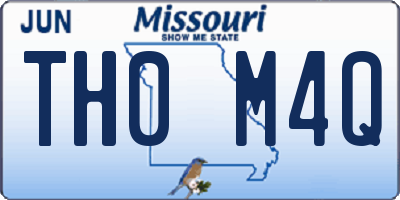 MO license plate TH0M4Q