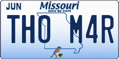 MO license plate TH0M4R