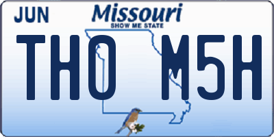 MO license plate TH0M5H