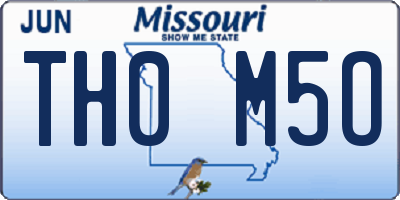 MO license plate TH0M5O