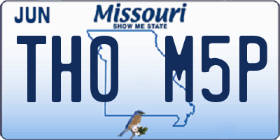 MO license plate TH0M5P