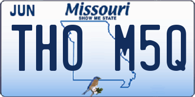 MO license plate TH0M5Q