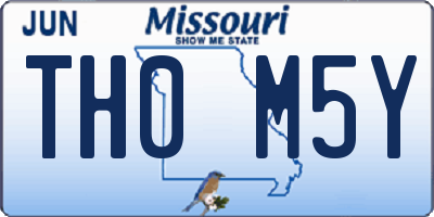 MO license plate TH0M5Y