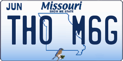 MO license plate TH0M6G