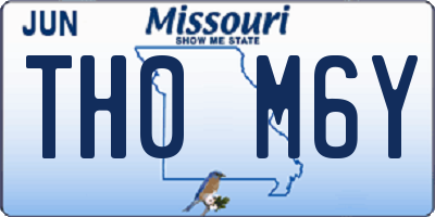 MO license plate TH0M6Y