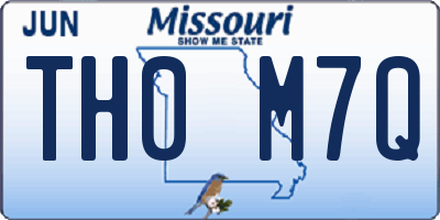 MO license plate TH0M7Q