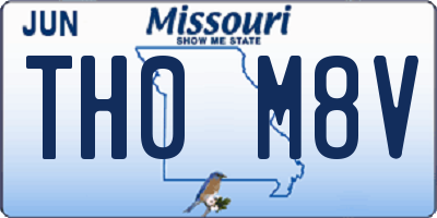 MO license plate TH0M8V