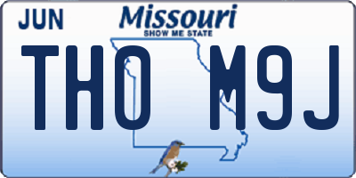 MO license plate TH0M9J