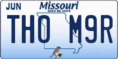 MO license plate TH0M9R