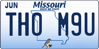 MO license plate TH0M9U