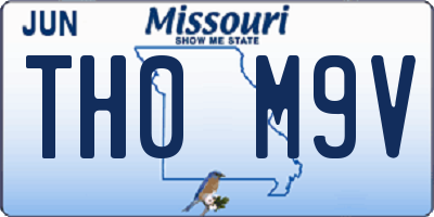 MO license plate TH0M9V
