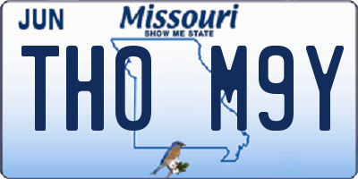 MO license plate TH0M9Y