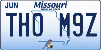 MO license plate TH0M9Z