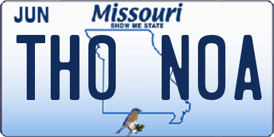 MO license plate TH0N0A