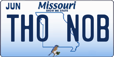 MO license plate TH0N0B
