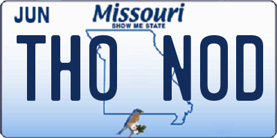 MO license plate TH0N0D